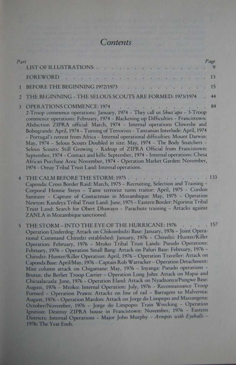 Selous Scouts Top Secret War Author: Lt. Col. Ron Reid Daly as told to Peter Stiff