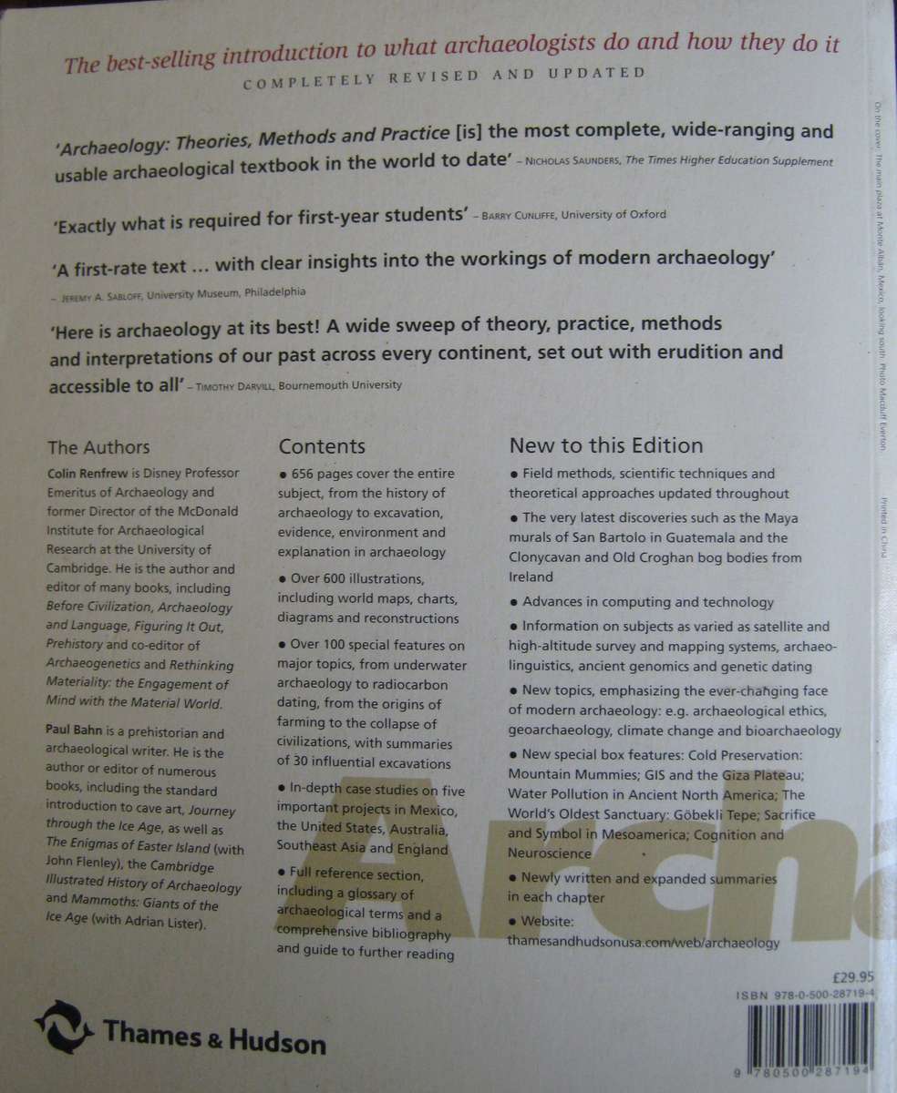 Archaeology: Theories, Methods and Practice Colin Renfrew | Paul Bahn