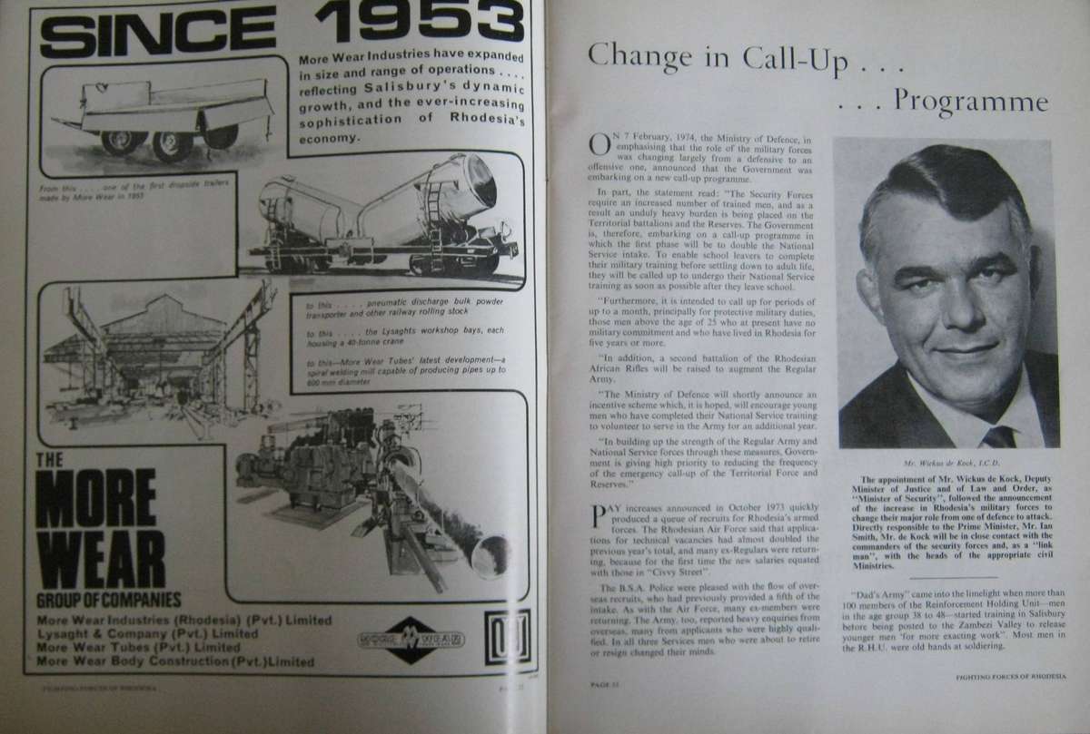 Forces of Rhodesia The Background and the Present State of Vigilance Colin Black