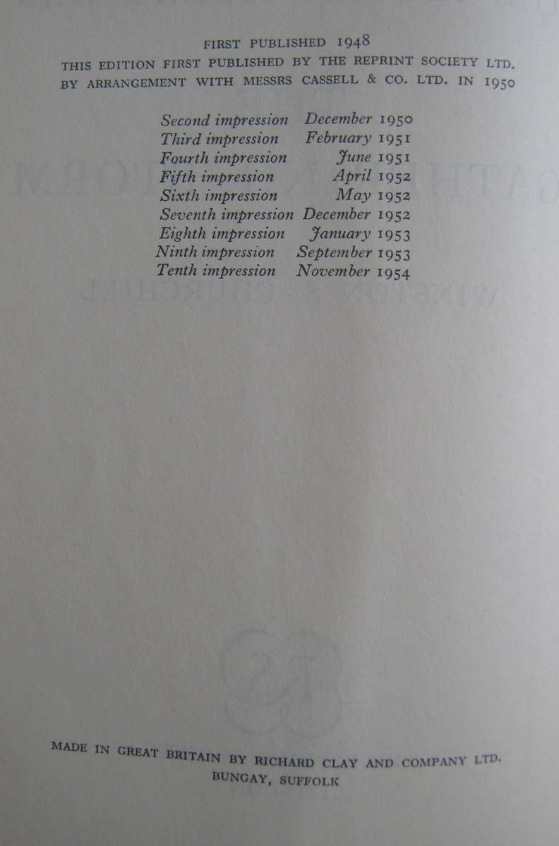 The Second World War Winston Churchill 4 Volumes