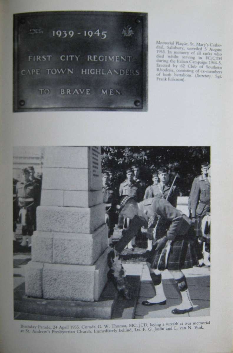 The Cape Town Highlanders 1885-1970 Neil Orpen
