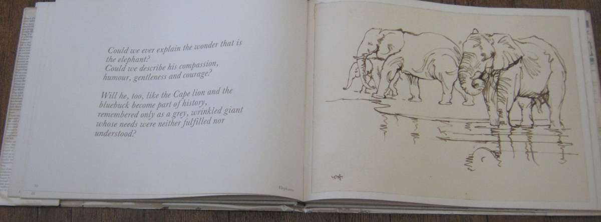 Drawn from Life A Portfolio of Wildlife Drawings. Signed by Zakkie Eloff & Sue Hart