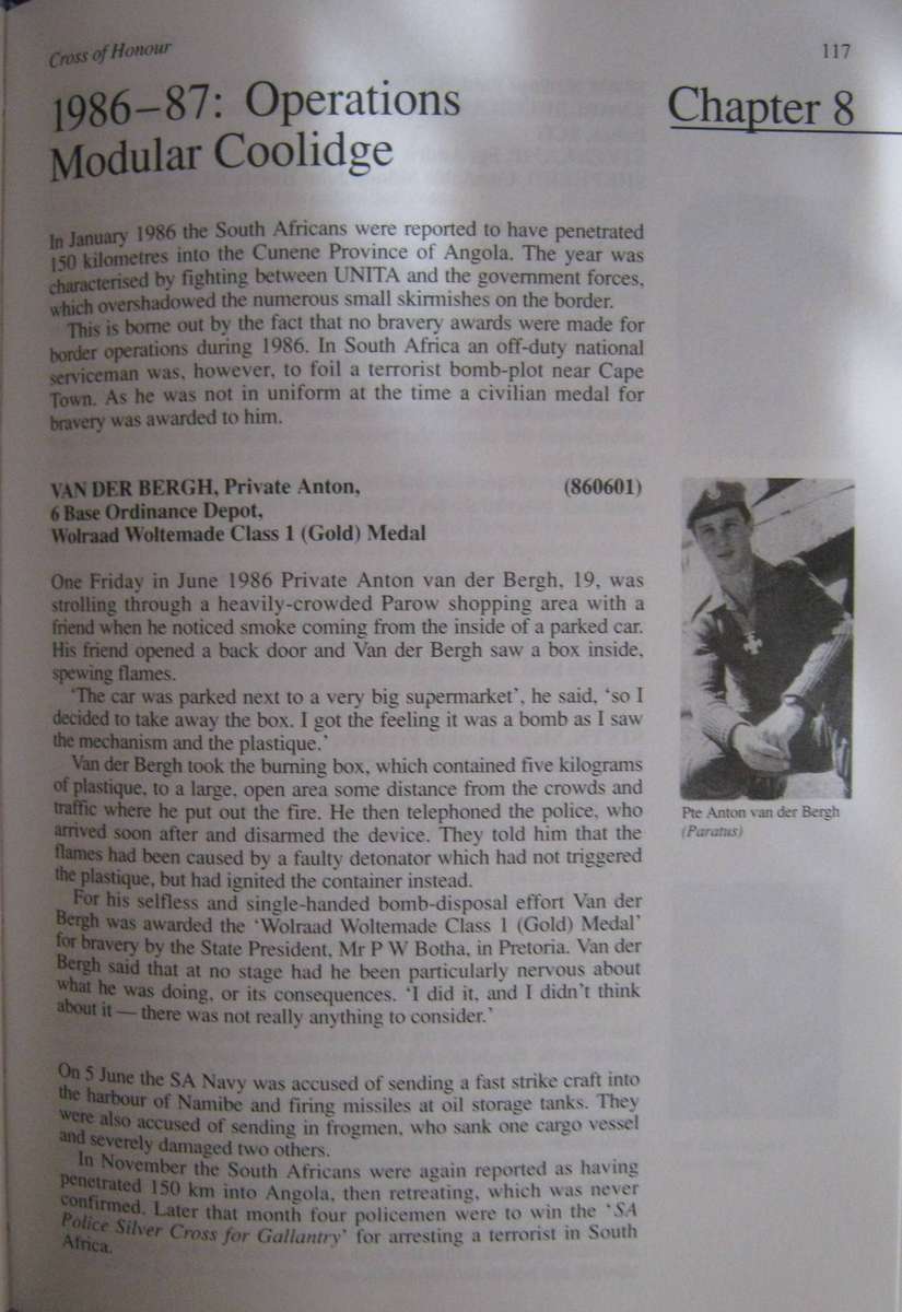 Cross of Honour Ian Uys