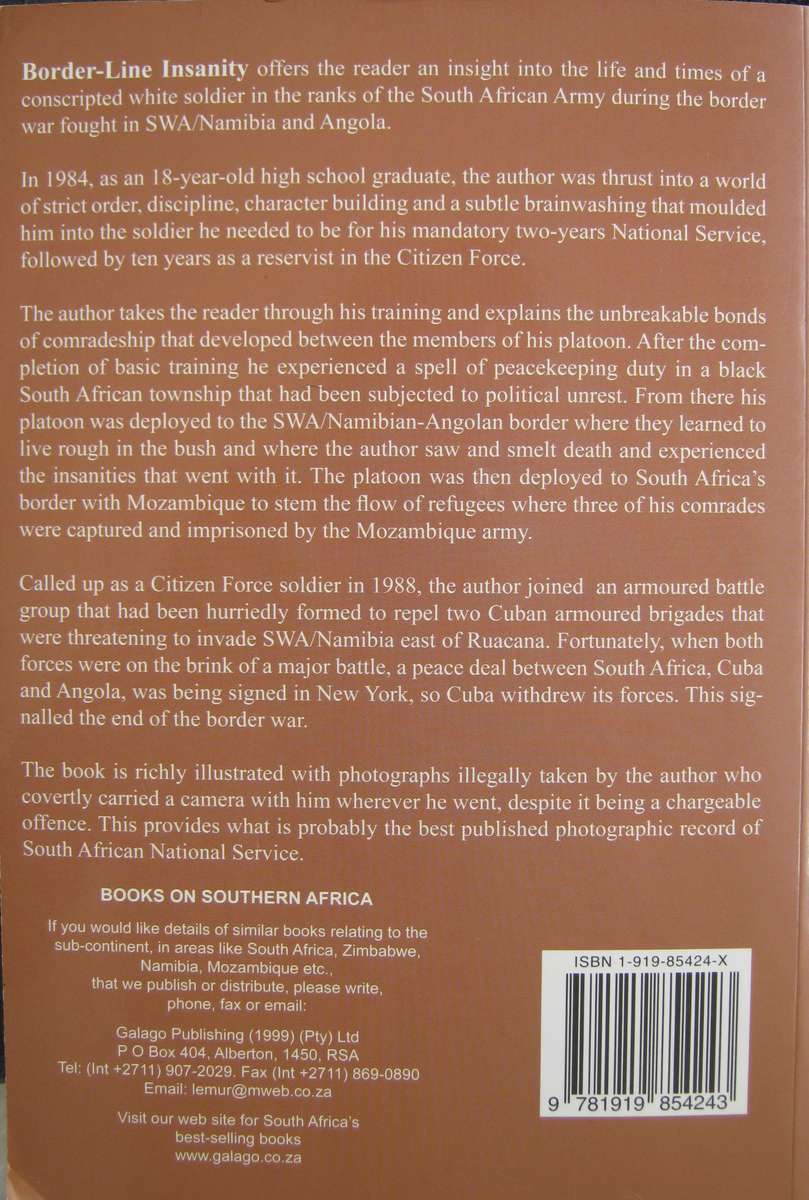 Border-Line Insanity A National Servicemans Story Tim Ramsden