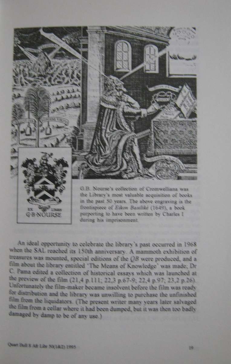 Quarterly Bulletin of the South African Library Editor P E Westra      Publisher: The Sou