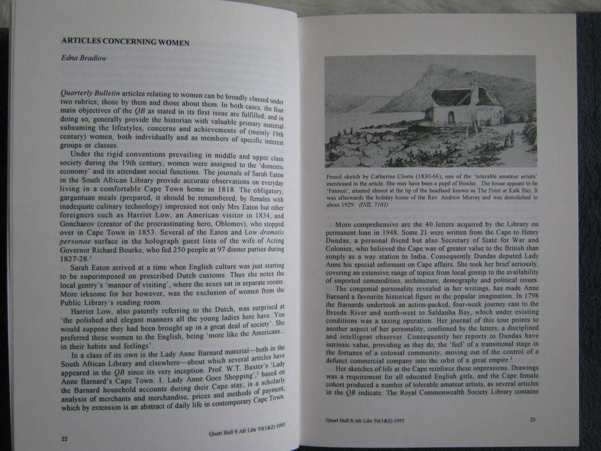 Quarterly Bulletin of the South African Library Editor P E Westra      Publisher: The Sou