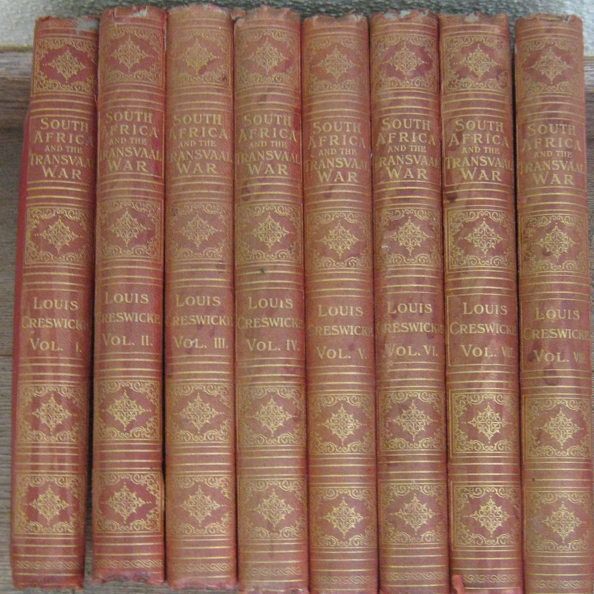South Africa and the Transvaal War- Eight Volumes Louis Creswicke