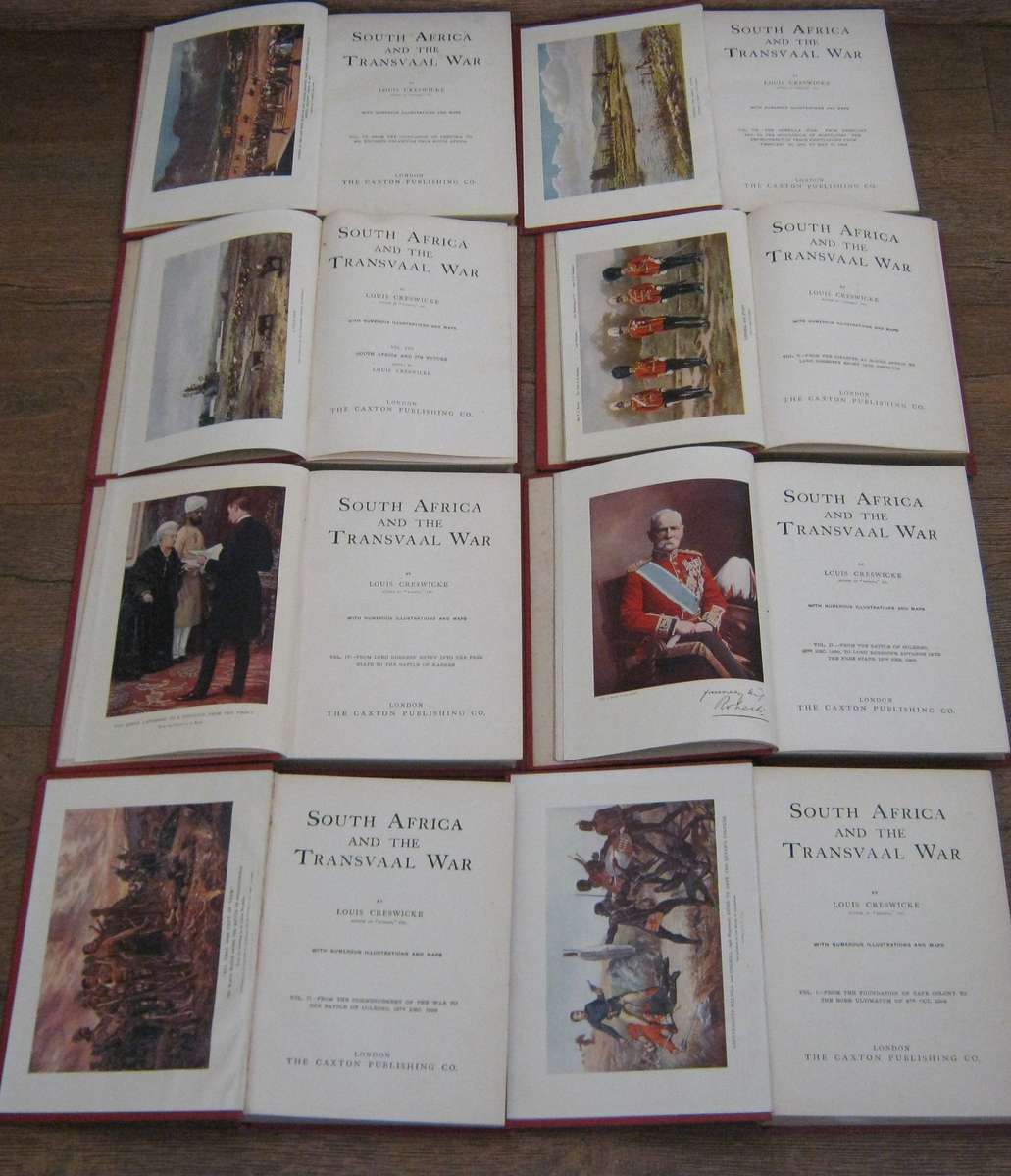 South Africa and the Transvaal War- Eight Volumes Louis Creswicke