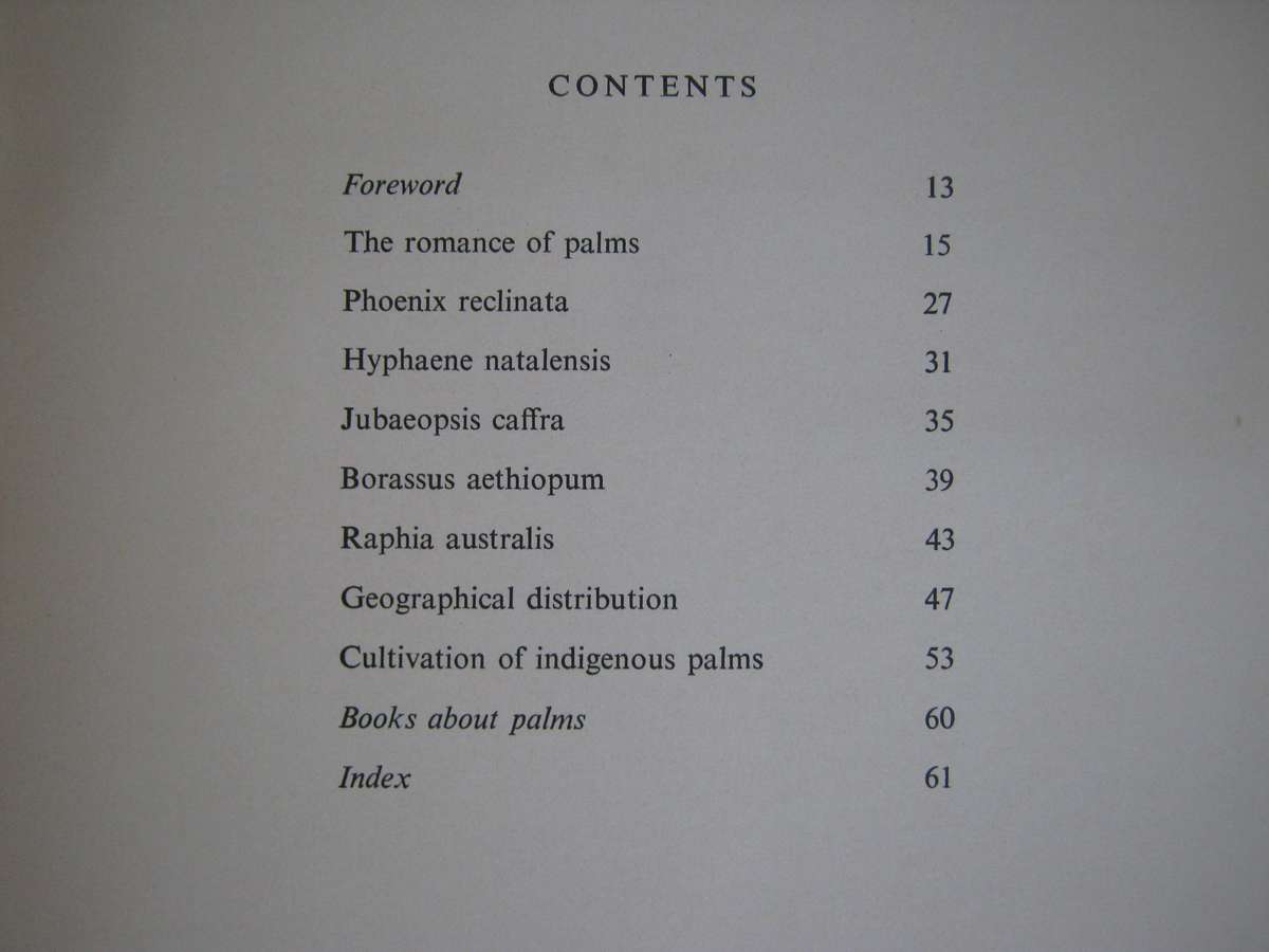 2 Palm Books: The Indigenous Palms of Southern Africa & Palms for Gardens in Southern Africa