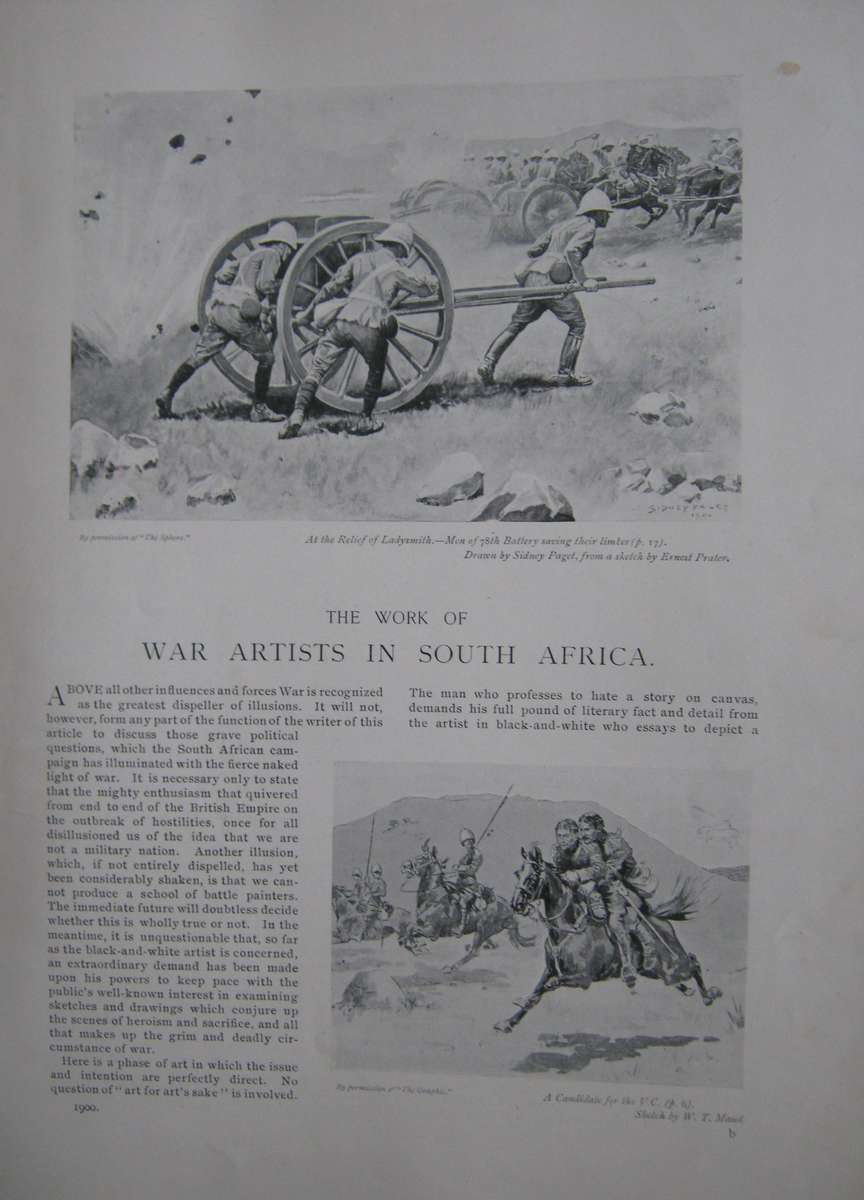 The Work of War Artists in South Africa A C R Carter