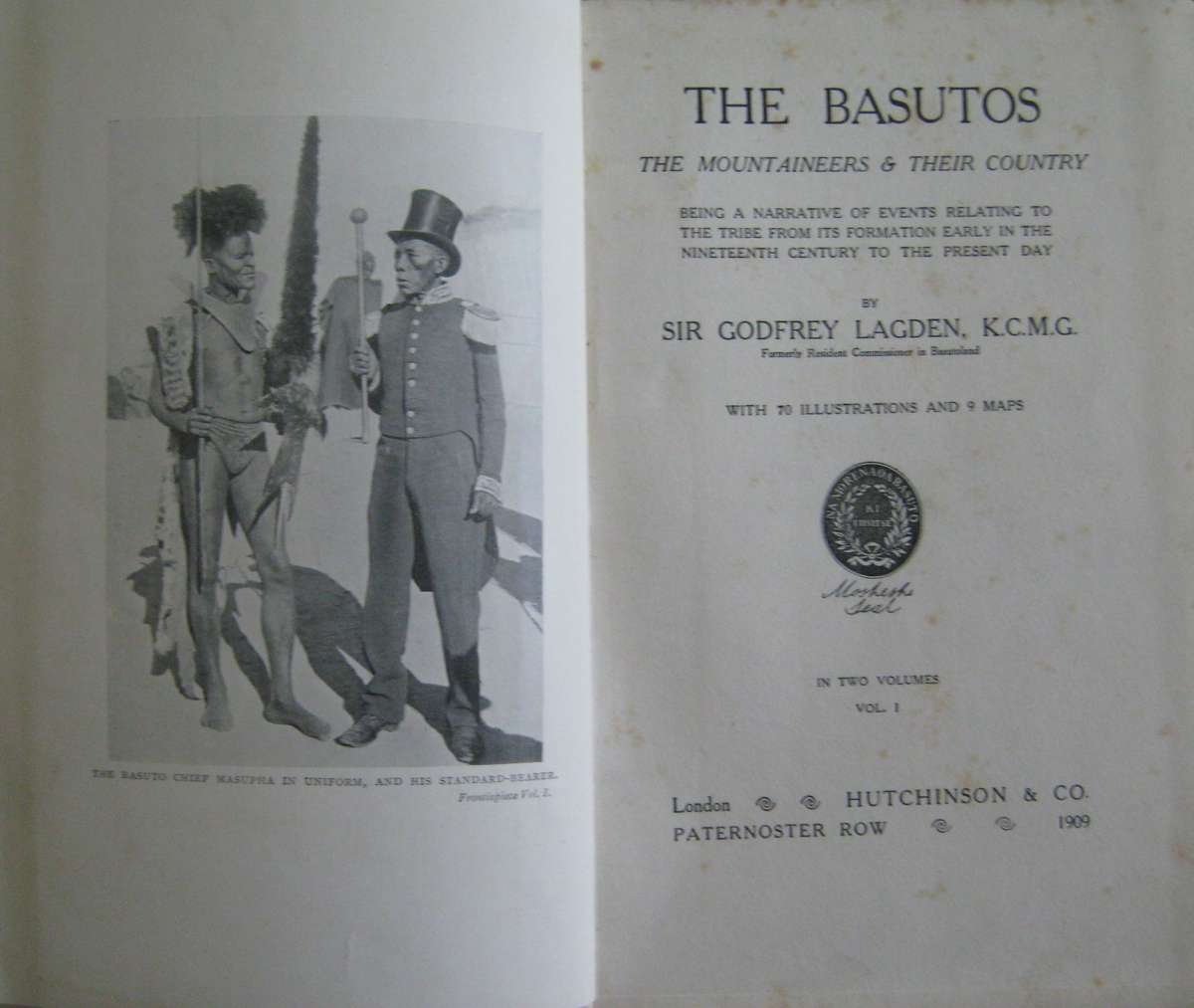 The Basutos The Mountaineers & Their Country  2 Volume Set Sir Godfrey Lagden