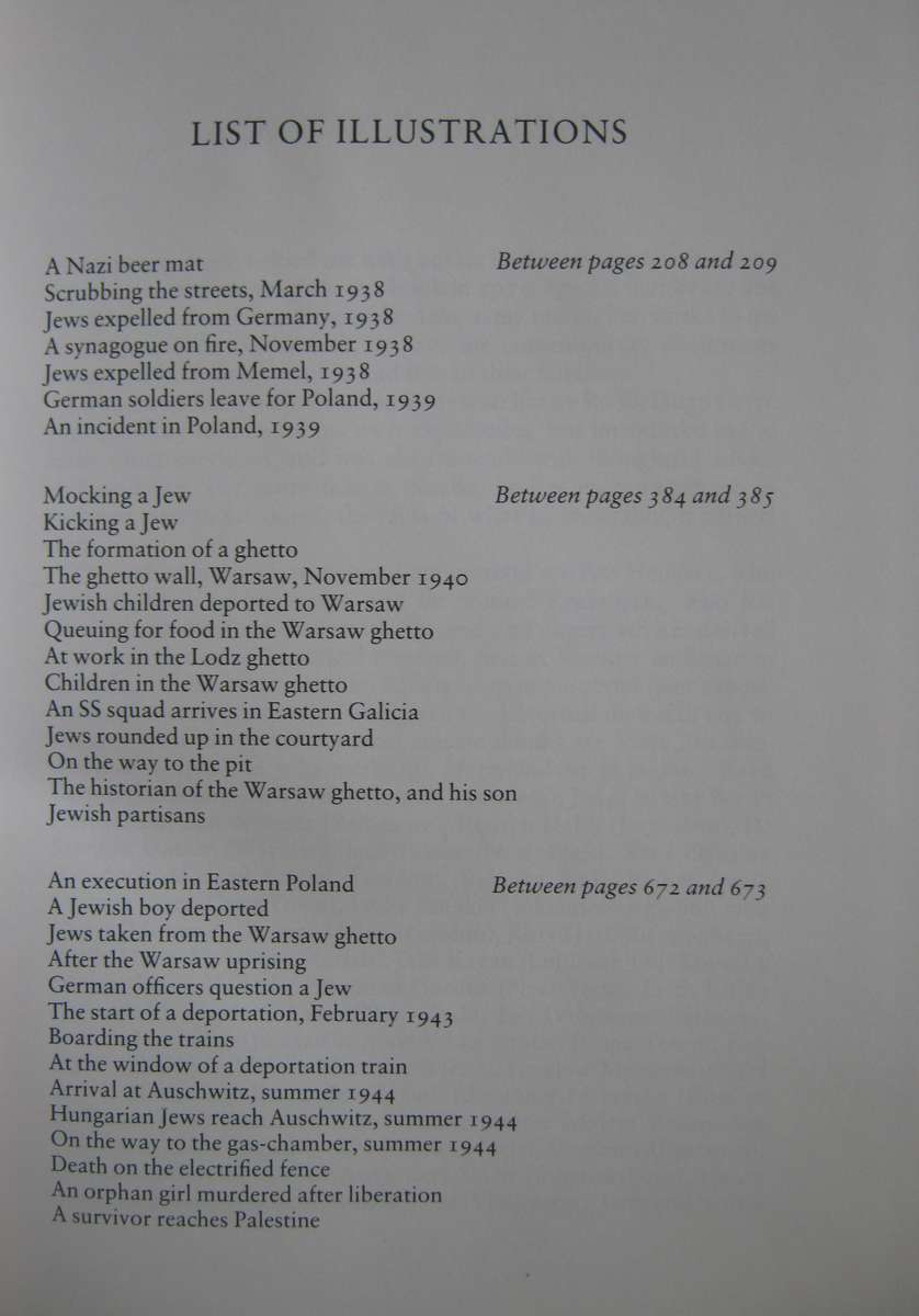 The Holocaust, The Jewish Tragedy Martin Gilbert