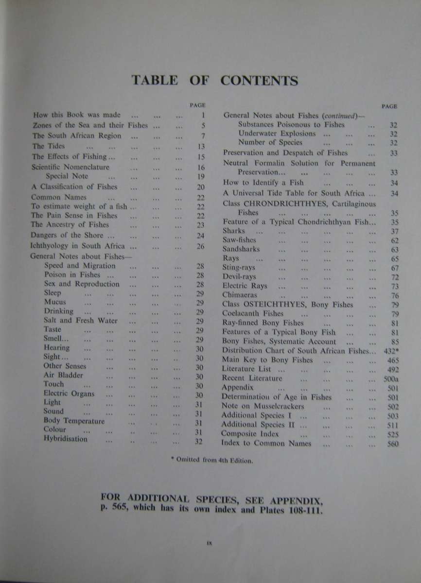 The Sea Fishes of Southern Africa J L B Smith