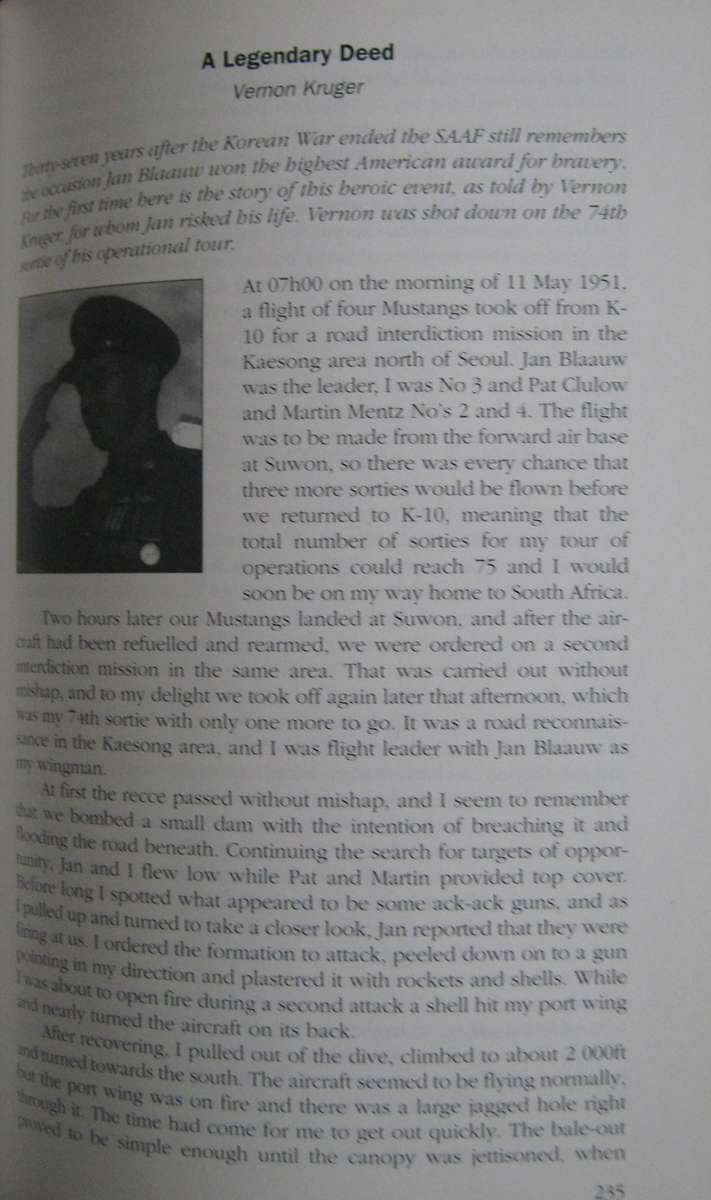 South Africas Flying Cheetahs in Korea Dermot Moore & Peter Bagshawe