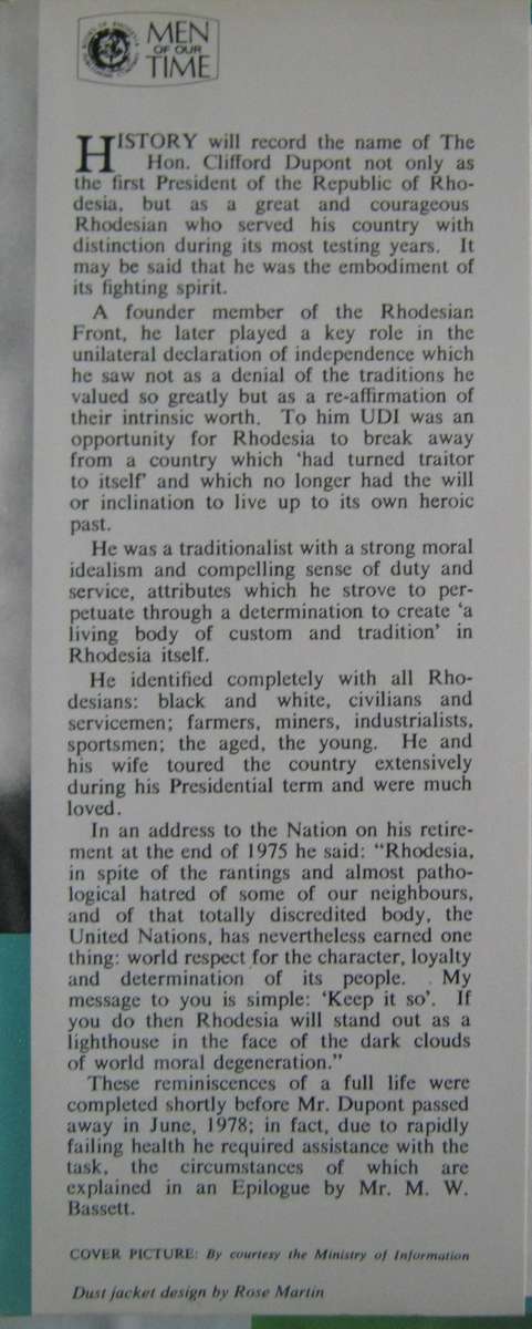 The Reluctant President The Memoirs of the Hon. Clifford Dupont, GCLM, ID