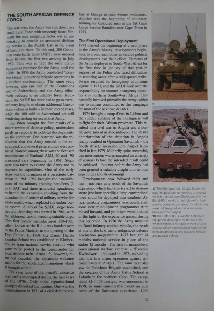 South African Armed Forces  Author: Helmoed-Romer Heitman         Publisher: Buffalo Publications