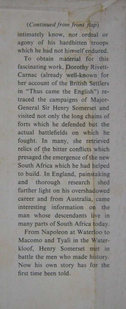 Lieutenant-General Sir Henry Somerset Hawks Eye D E Rivett-Carnac
