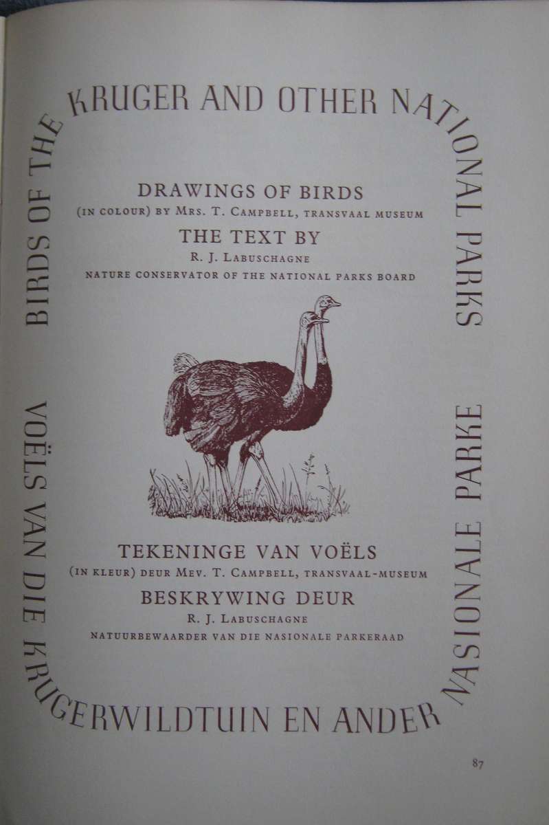 Birds of the Kruger and Other National Parks Stevenson-Hamilton Edition