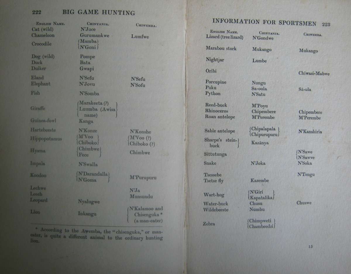 Big Game Hunting in North Eastern Rhodesia Owen Fletcher