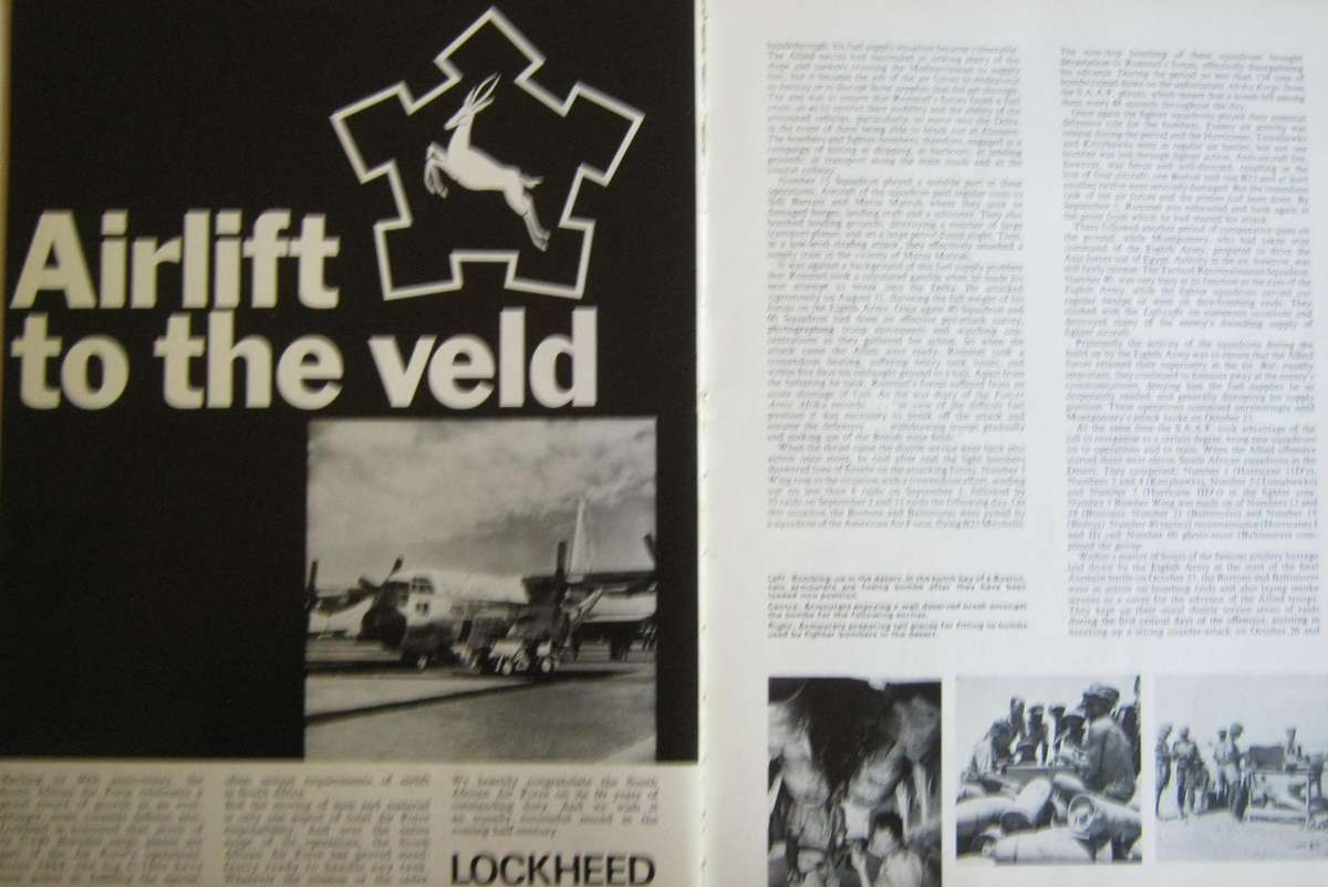 Per Aspera Ad Astra 1920-1970 SA Airforce Golden Jubilee Souvenir Book