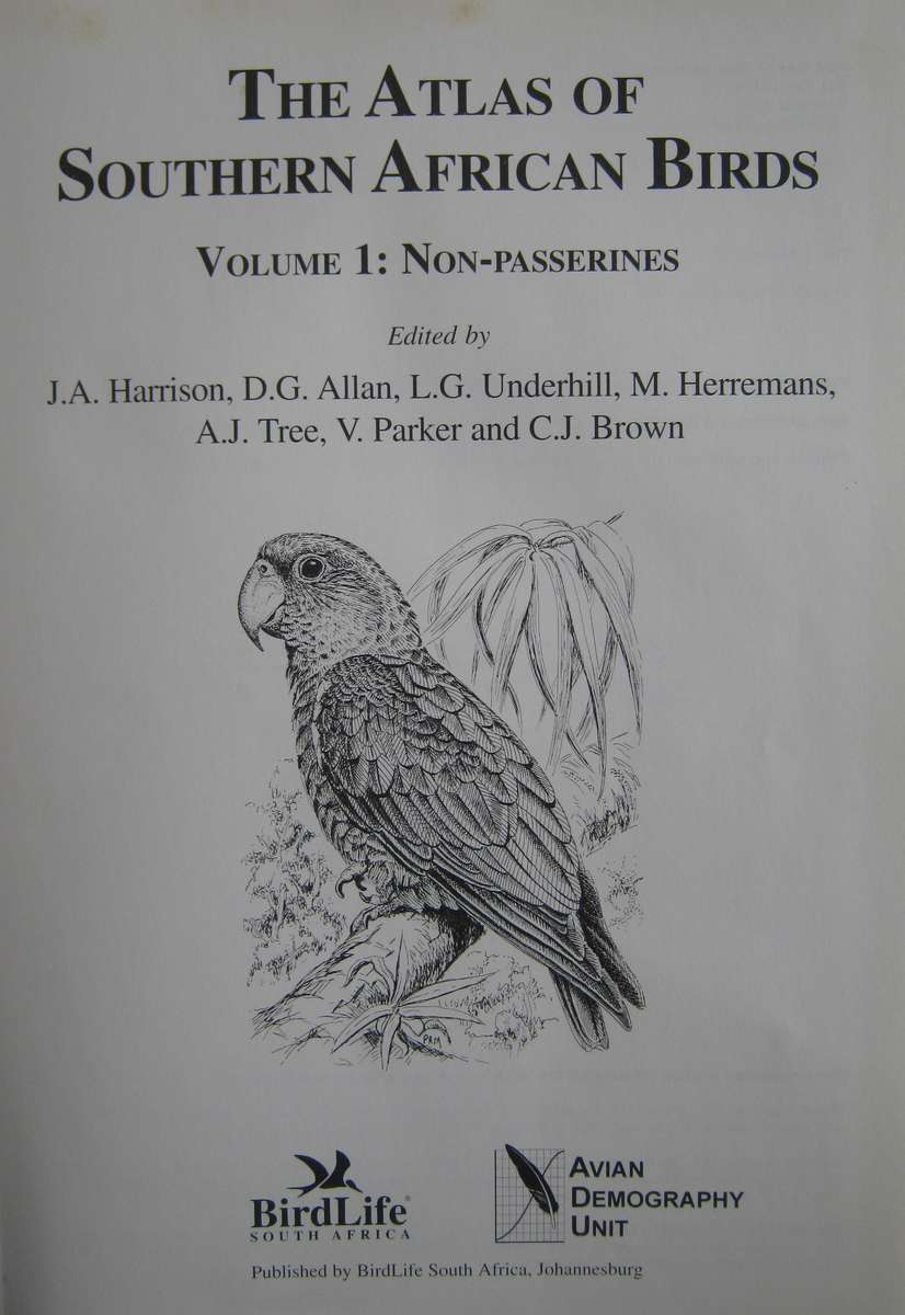 The Atlas of Southern African Birds - 2 Volume Set