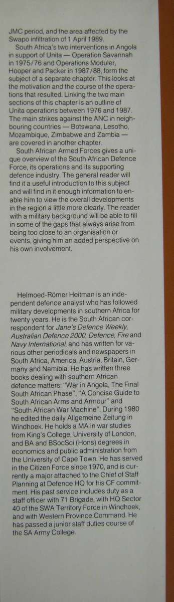 South African Armed Forces  Author: Helmoed-Romer Heitman         Publisher: Buffalo Publications