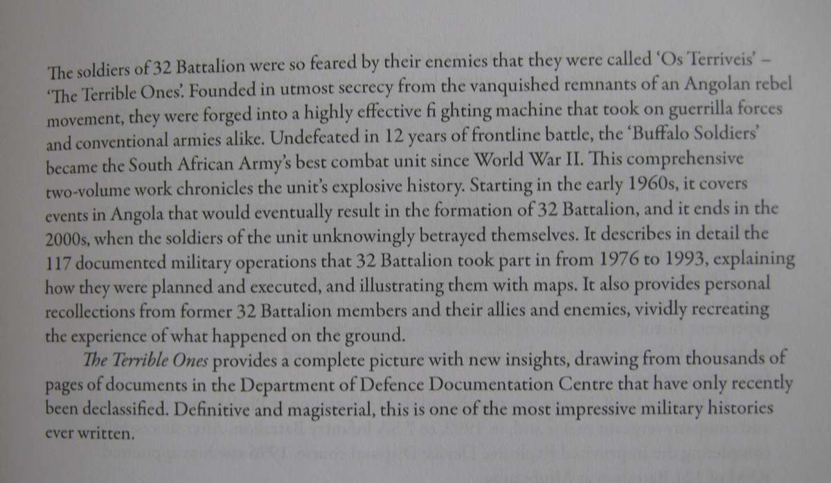 The Terrible Ones A Complete History of 32 Battalion 2 Volumes Piet Nortje