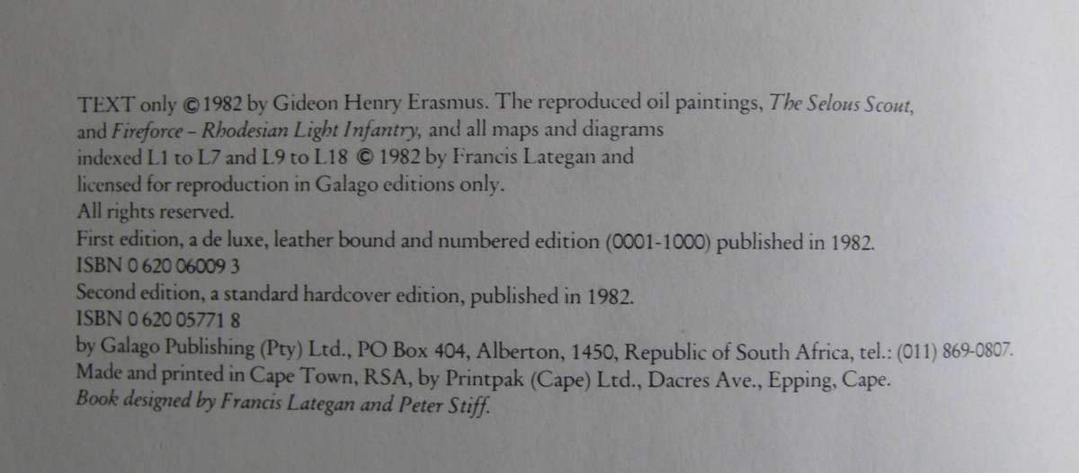Selous Scouts Top Secret War Lt. Col. Ron Reid Daly as told to Peter Stiff