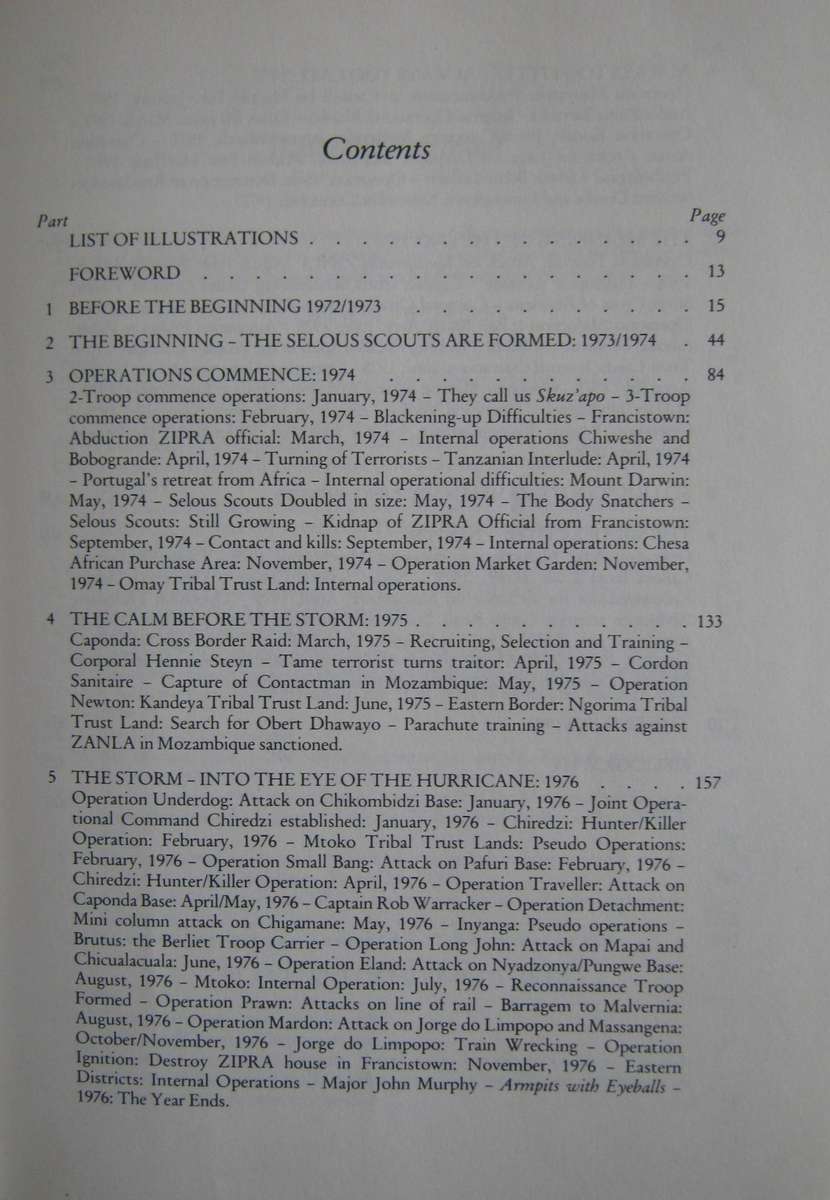Selous Scouts Top Secret War Lt. Col. Ron Reid Daly as told to Peter Stiff