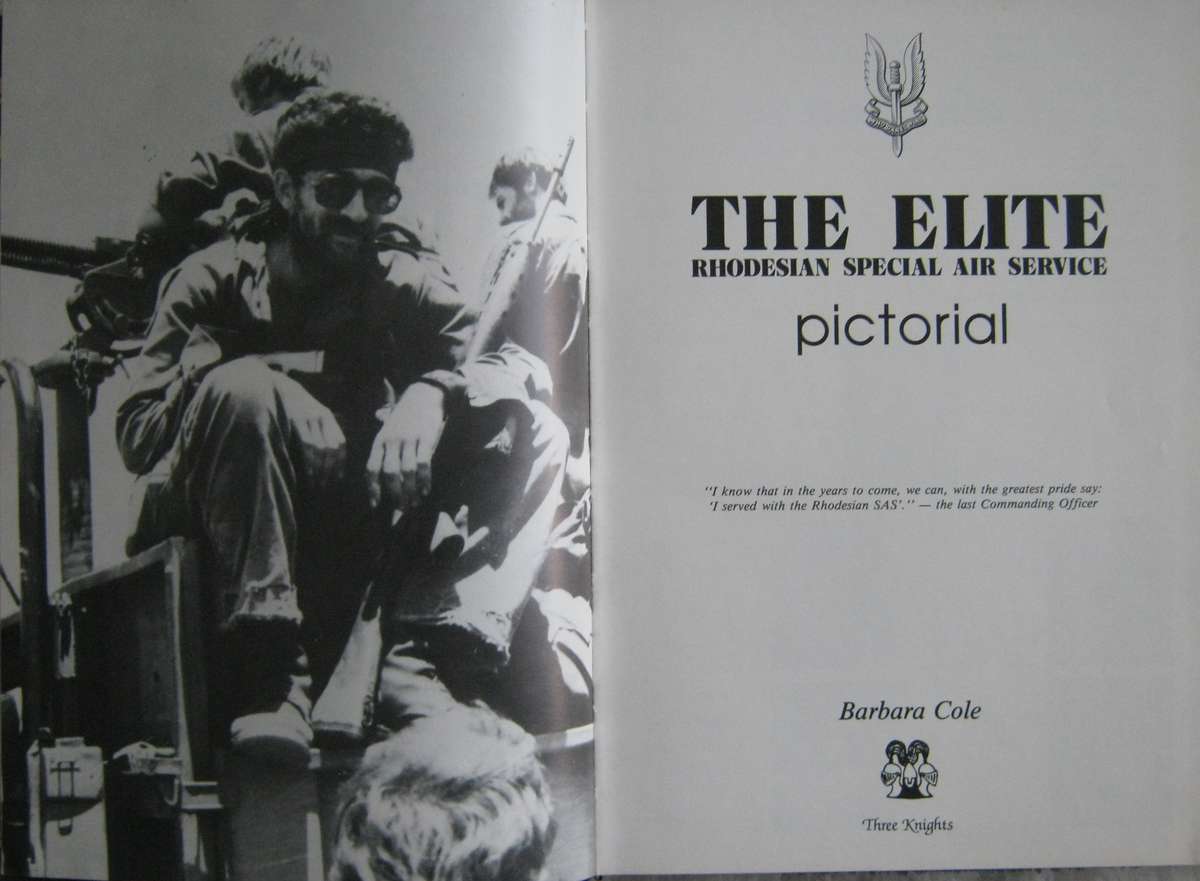 The Elite Rhodesian Special Air Service Pictorial Barbara Cole