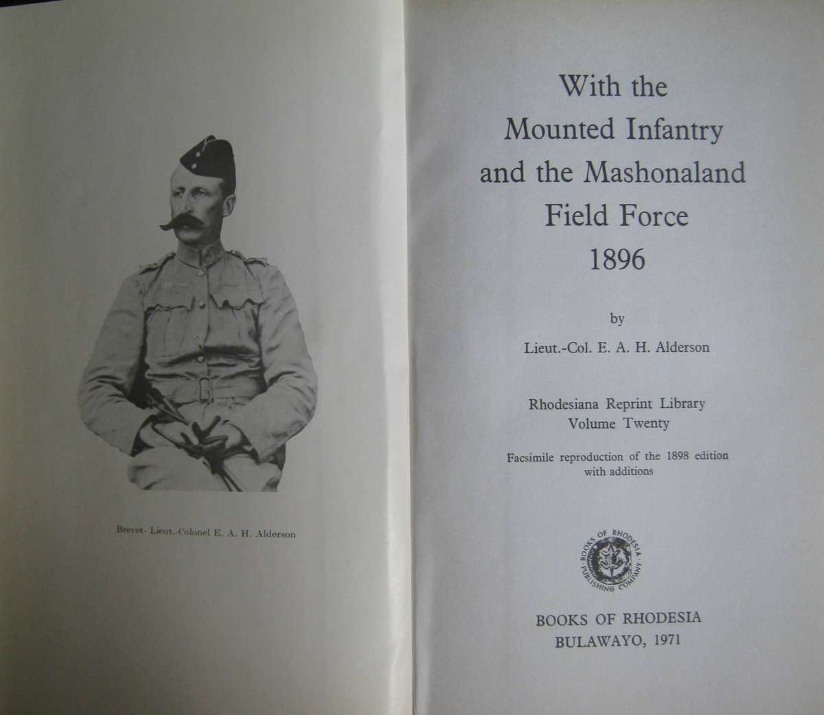 With the Mounted Infantry and the M. F. F. 1896  E A H Alderson