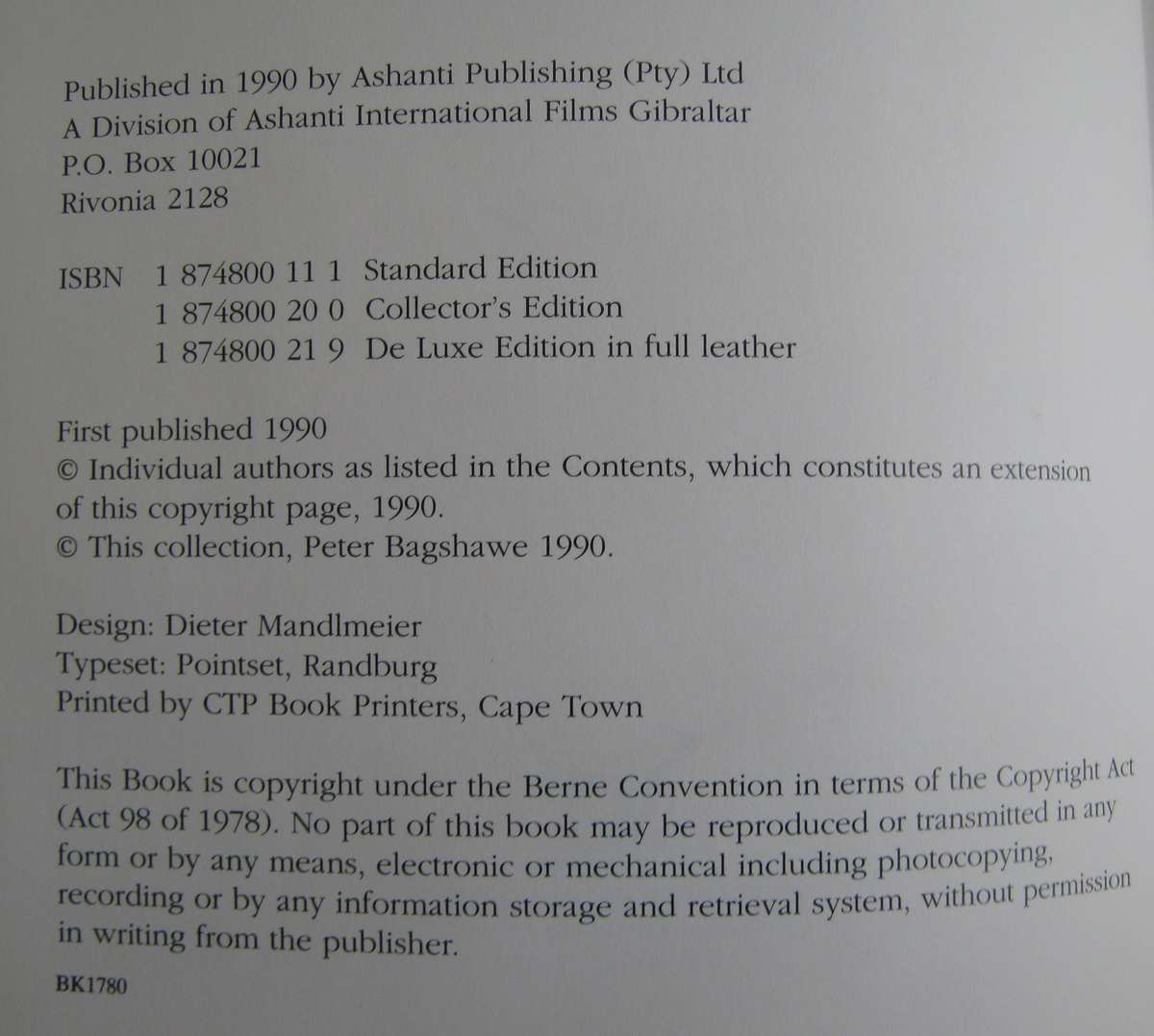 Warriors of the Sky. Springbok Air Heroes in Combat     Author: Peter Bagshawe   Publisher: Ashanti