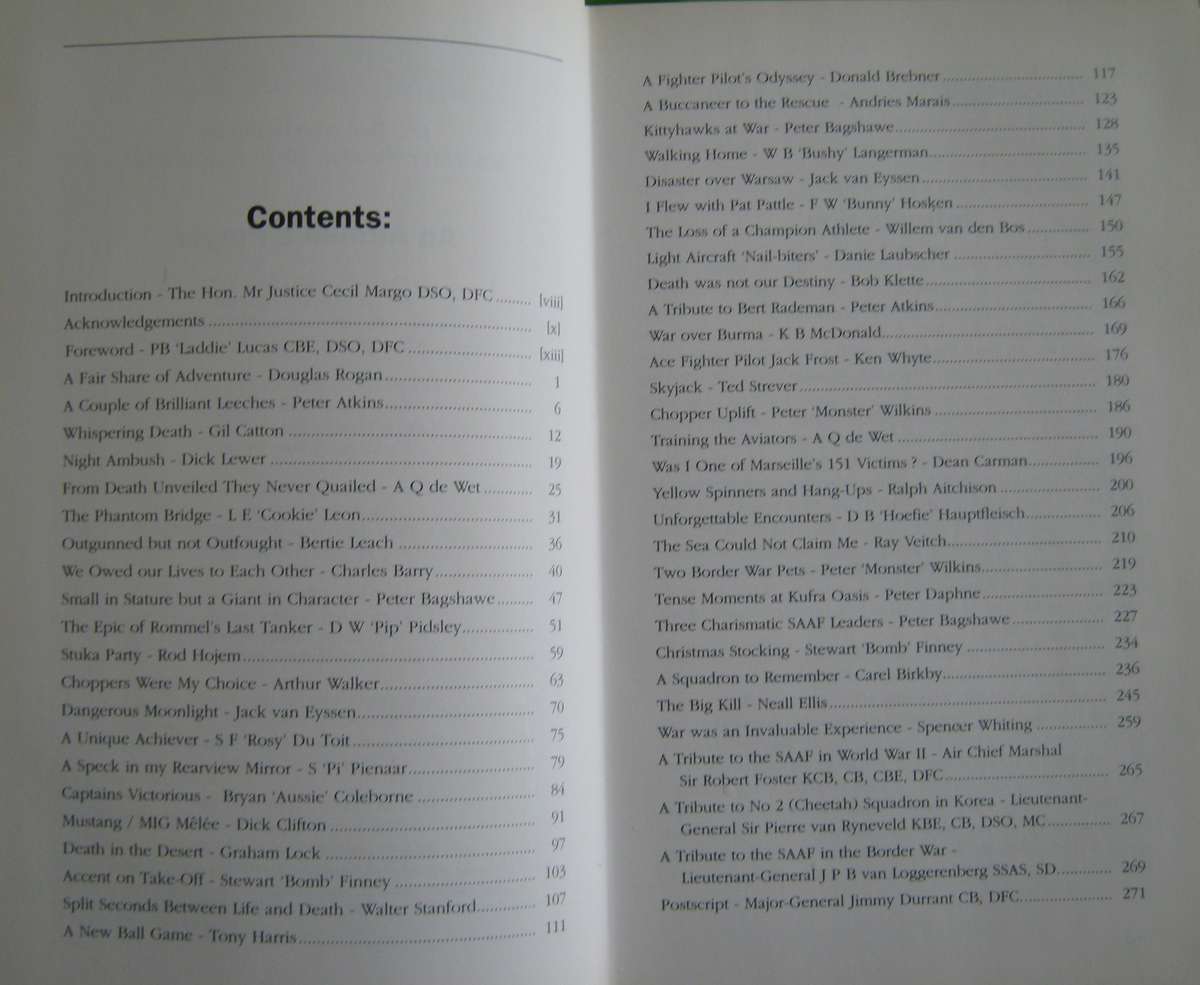 Warriors of the Sky. Springbok Air Heroes in Combat     Author: Peter Bagshawe   Publisher: Ashanti