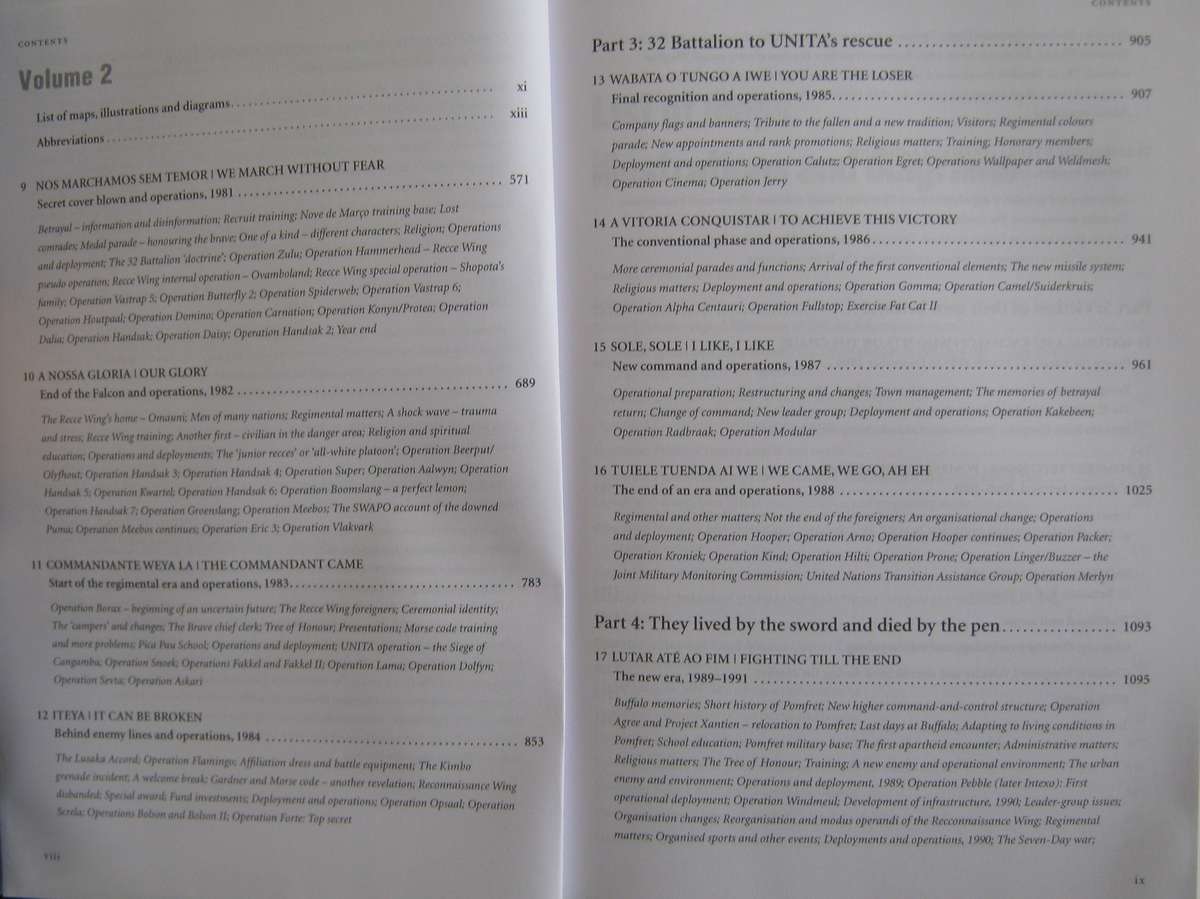 The Terrible Ones A Complete History of 32 Battalion 2 Volumes Piet Nortje