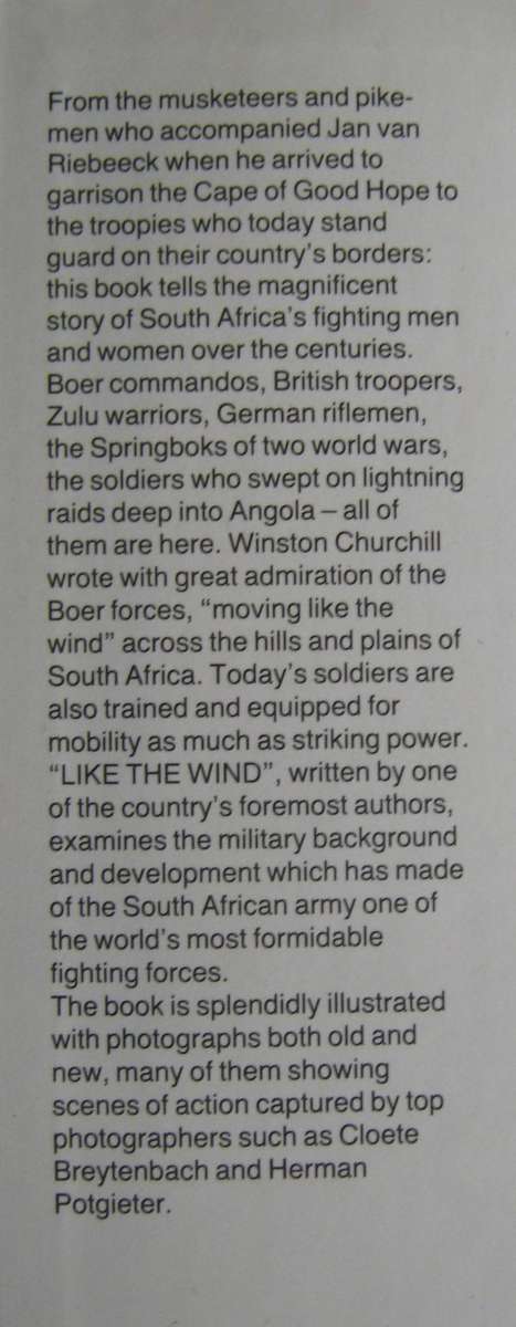 Like The Wind The Story of the South African Army Siegfried Stander