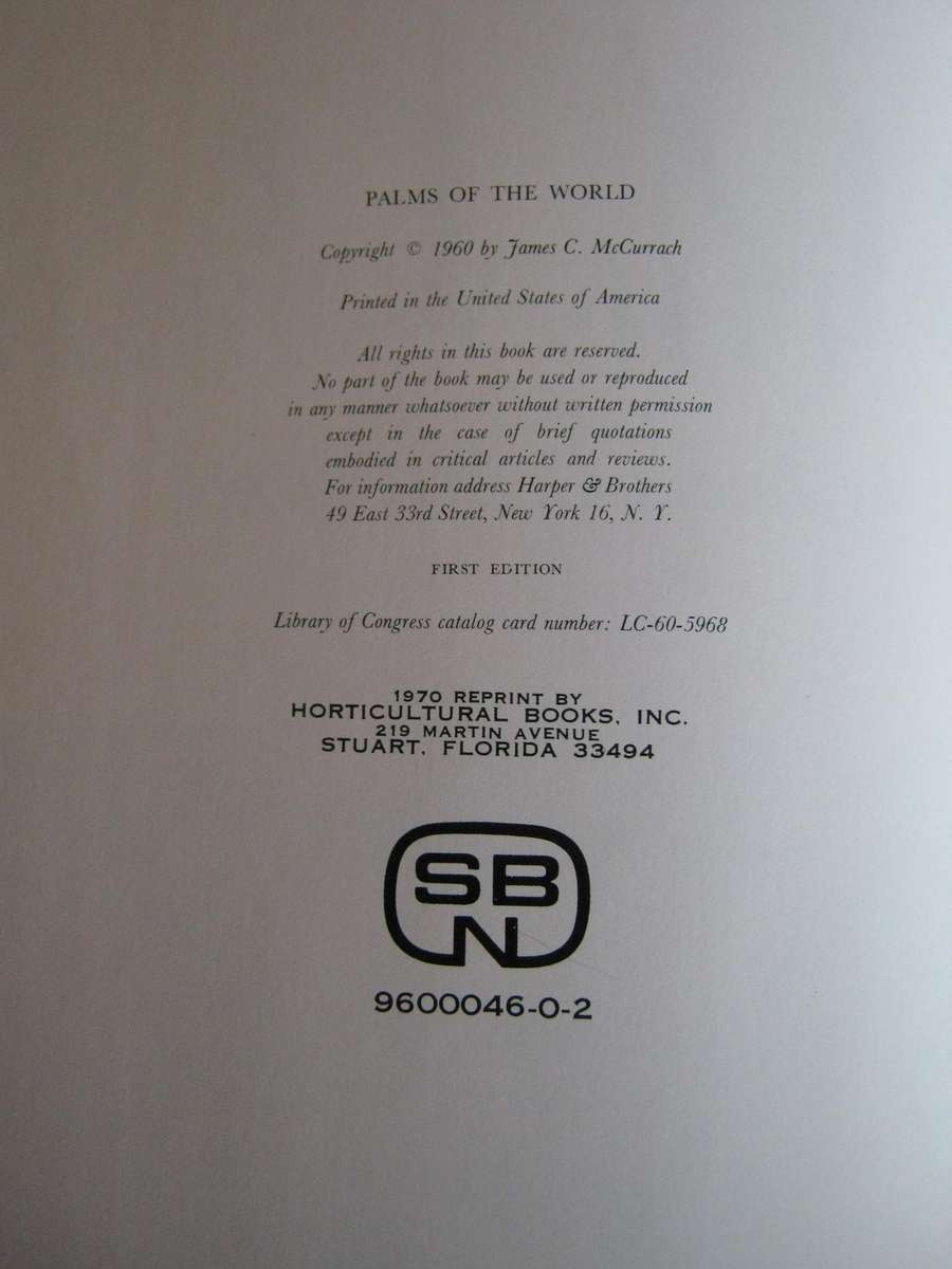 Palms of the World & Supplement to Palms of the World