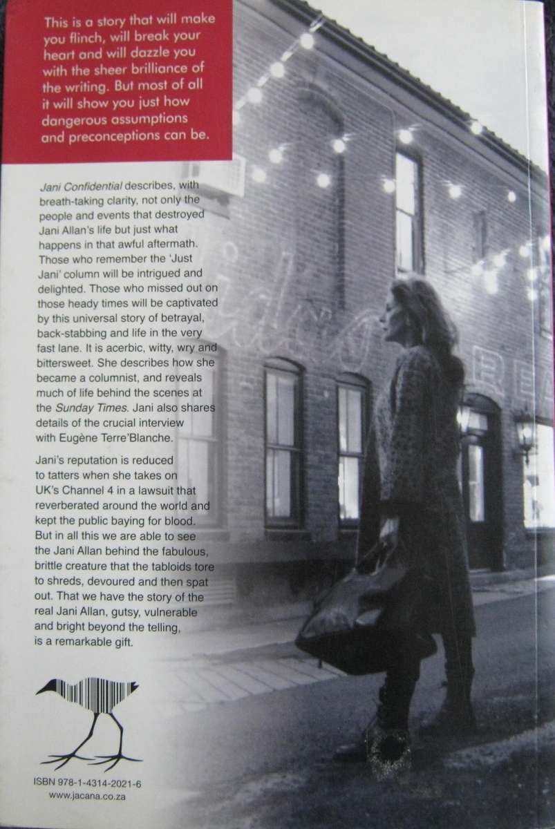 Jani Confidential A Memoir Jani Allan