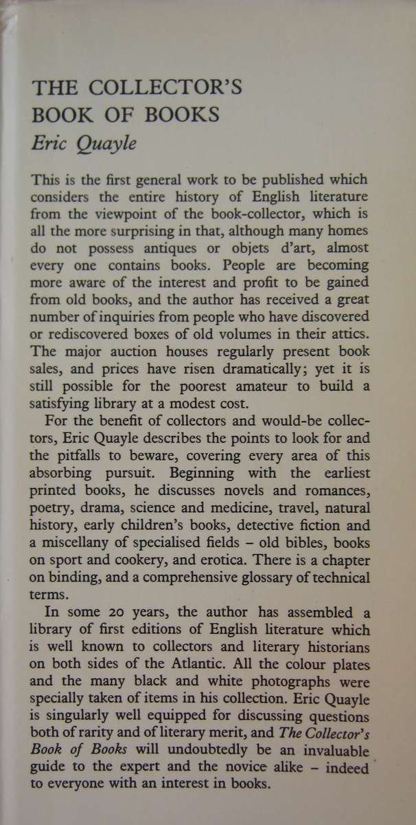 The Collectors Book of Books Eric Quayle