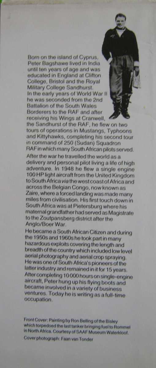 Warriors of the Sky. Springbok Air Heroes in Combat     Author: Peter Bagshawe   Publisher: Ashanti