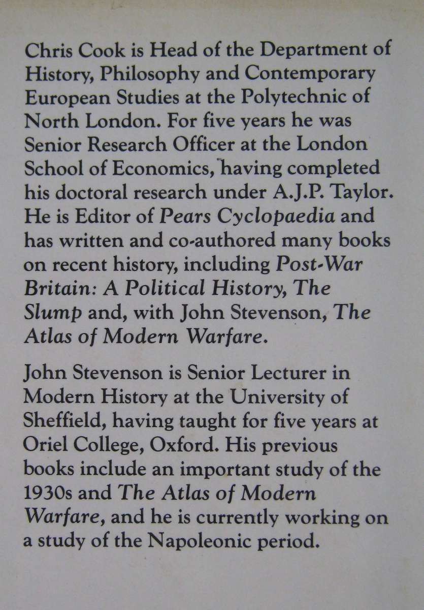 Weapons of War Chris Cook & John Stevenson