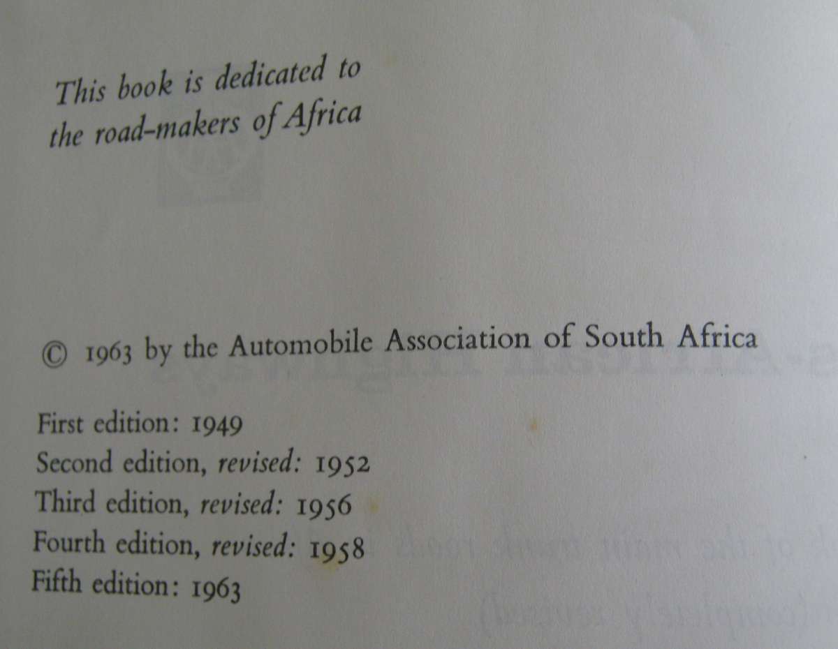 Trans-African Highways A Route Book of the Main Trunk Roads in Africa