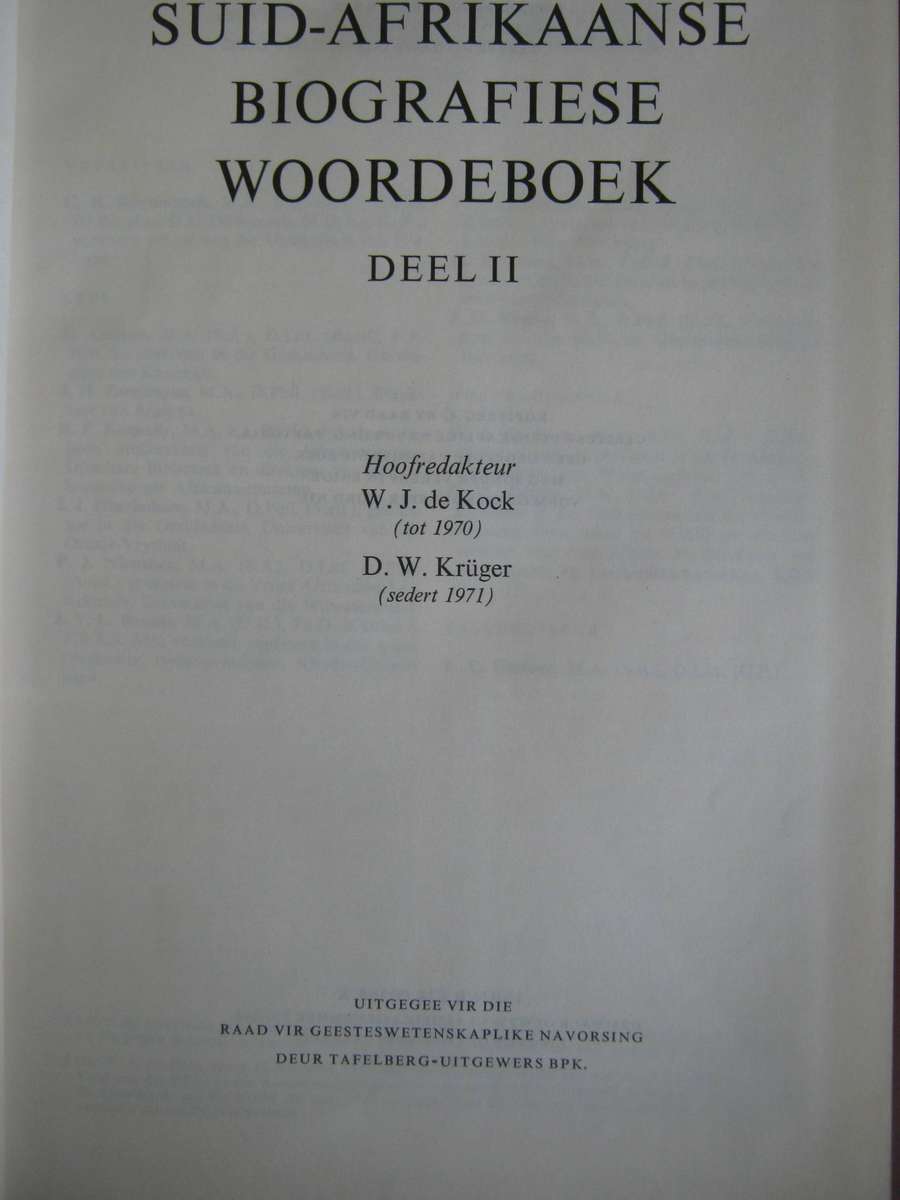 Suid-Afrikaanse Biografiese Woordeboek