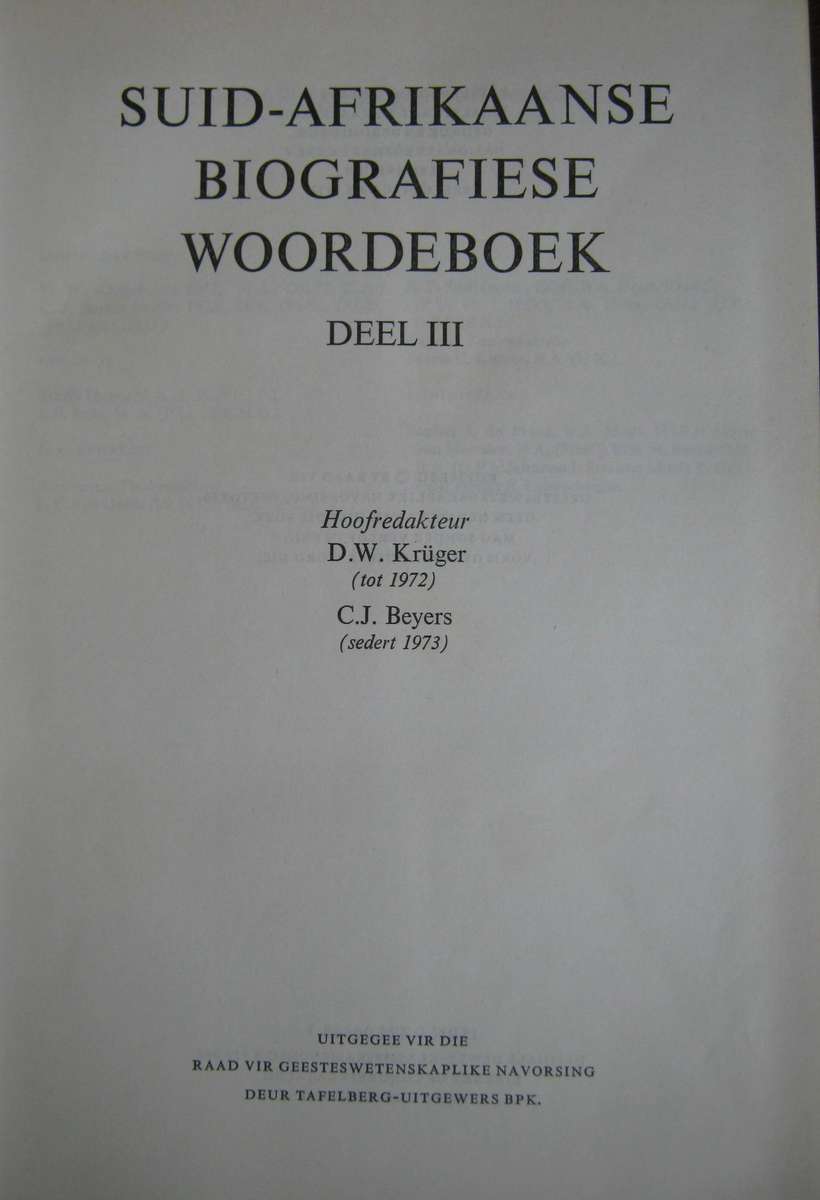 Suid-Afrikaanse Biografiese Woordeboek