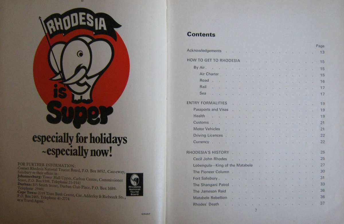 The Guide to Rhodesia Edited by G H Tanser