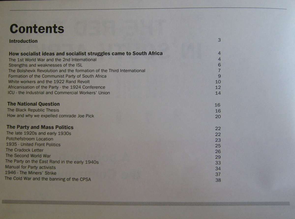 The Red Flag in South Africa: A Popular History of the South African Communist Party 1921  1990