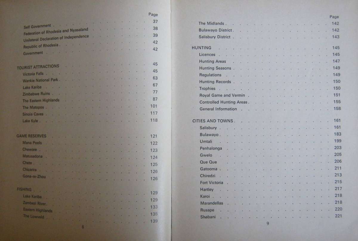 The Guide to Rhodesia Edited by G H Tanser