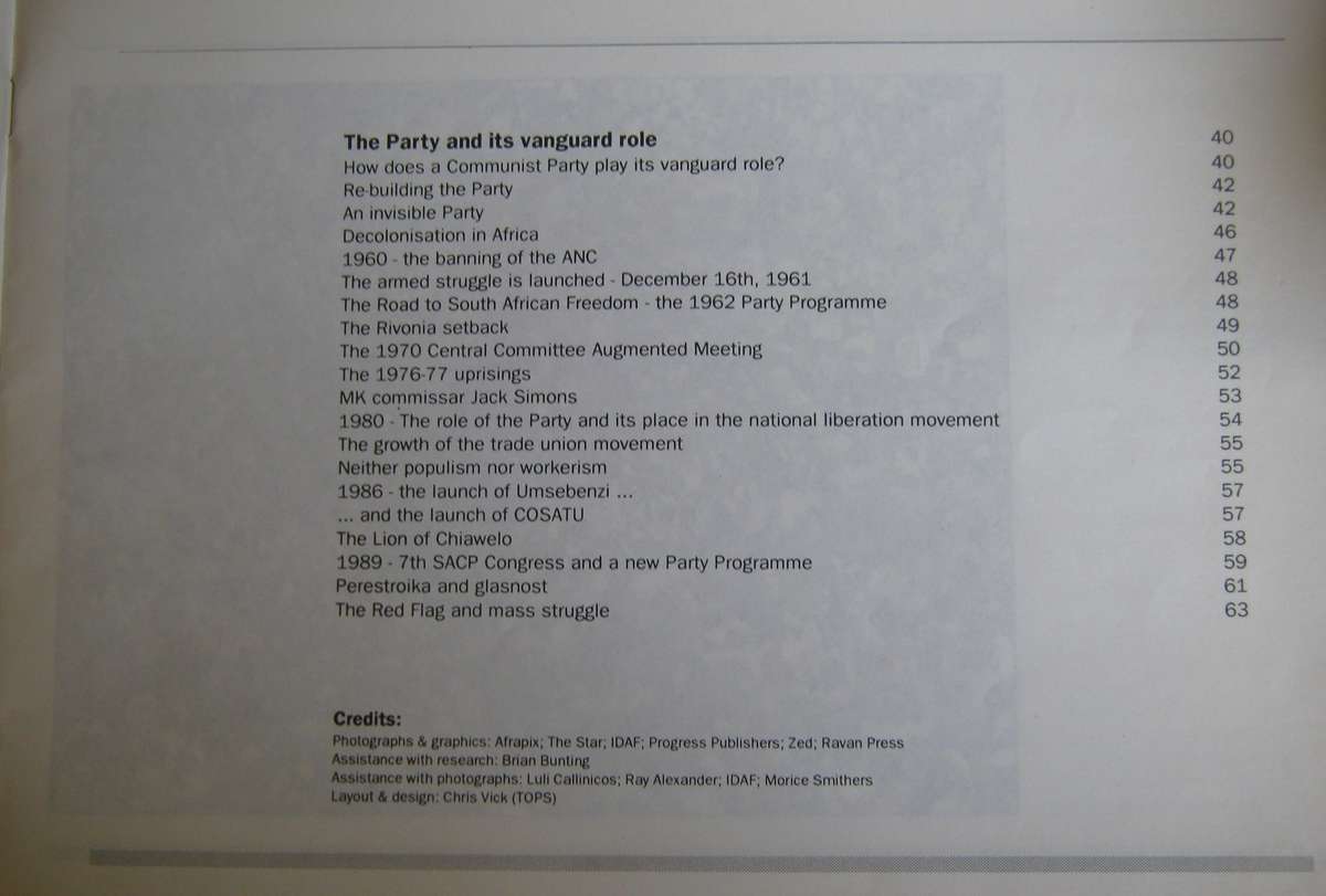 The Red Flag in South Africa: A Popular History of the South African Communist Party 1921  1990