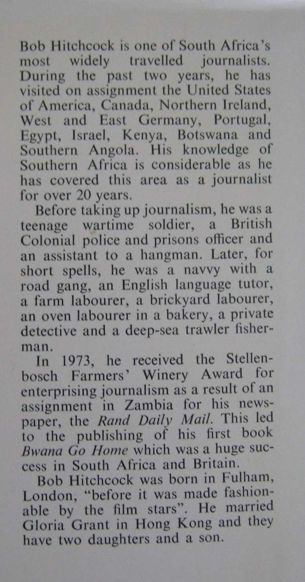 Flashpoint South Africa Bob Hitchcock