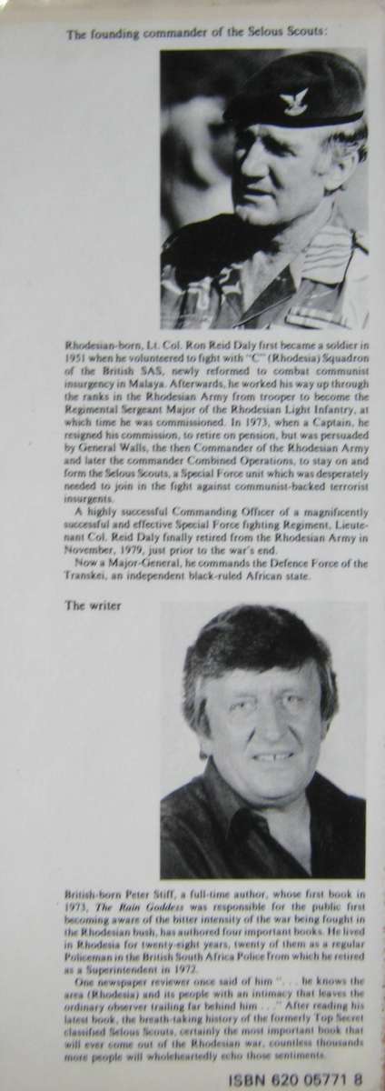 Selous Scouts Top Secret War Author: Lt. Col. Ron Reid Daly as told to Peter Stiff