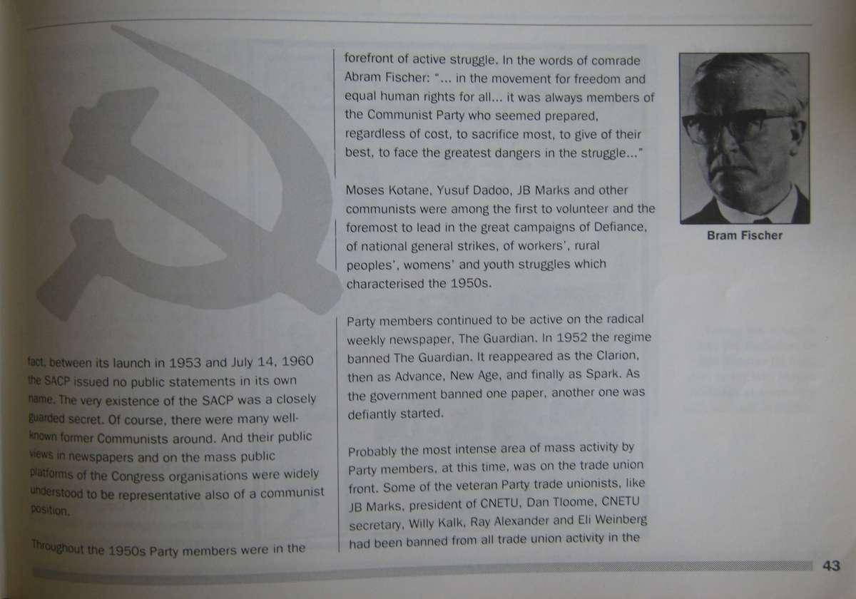 The Red Flag in South Africa: A Popular History of the South African Communist Party 1921  1990